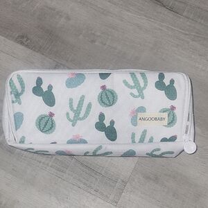 ANGOOBABY Large Pencil Case Big Capacity 3 Compartments Canvas Pencil Pouch